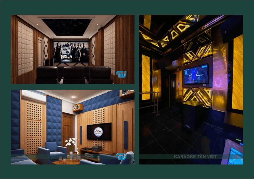 Phòng karaoke phong cách hiện đại